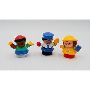Fisher Price Little People 3 Figures Students Bus Driver 2008
